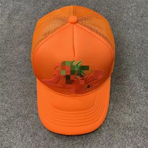 Nuovo cappello da baseball onda lettera ricamata curvo moda viaggio maglia traspirante uomo cappello hip hop graffiti camionista cappelloAA8S15