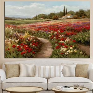Calligraphy Claude Monet Poplars Poppy fields Landscape Impressionist Oil Painting on Canvas Posters and Prints Wall Picture for Living Room