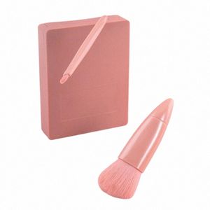 Pincéis de maquiagem de cerdas macias portátil Multifuncional Brushes Set Travel Size Makeup Brush Case com espelho Cosmetic Brush 48rX #