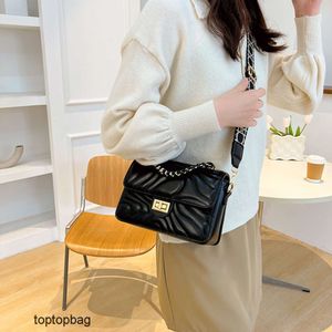 Designer Luxus -Mode -Umhängetaschen Hochwertige Einzelschulter -Crossbody Womens Bag 2023 Modetrendkette Tragbare Frauentasche vielseitige Gas Textur Korean W.