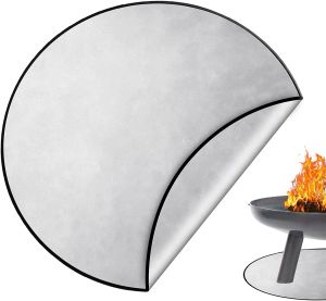 Verktyg BBQ GRILL MAT Fireproof Pad Flame Retardant Fiberglas Fire Filt för träbrännare utomhus Picknickgrillvärmeisolering