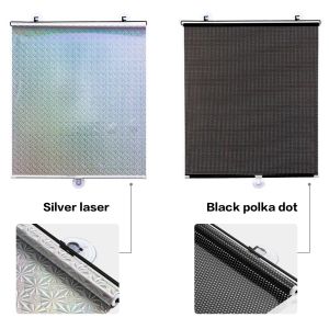 Shutters Retractable sunshade roller blind suction cup without drilling for household cars bedrooms kitchens PVC office sunshades