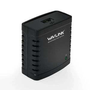 Server di stampa LRP USB 2.0 2024 Condividi una LAN Rete Ethernet Stampanti Adattatore di alimentazione HUB USB Server di stampa di rete da 100 Mbps