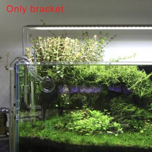 Teile Aquarium Aquarium Lichtständer Kit Edelstahl mit Basis Schraubmontage Beleuchtungshalter Ausziehbare Halterung Langlebige Heimtierbedarf