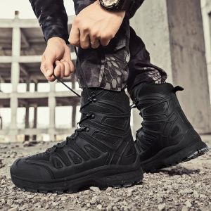 Boots Men Military Boots Men Outdoor Luxury Brand Ankle Boots Men Casual Allmatch Walking Shoes Tactical Combat Boots Work Safty Shoe