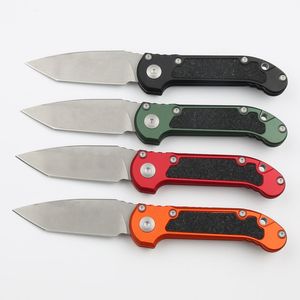 CK Ludt Auto Tactical Knife D2 Stone Wash Tanto Point Blade CNC Aviation Aluminium Handle Outdoor Camping Handing Fishing EDC Pocket Knives