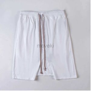 Men's Shorts 2022 mens summer new black half length straight elastic back pocket cotton sports S-XL size cross pants casual shorts 24323