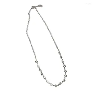 Цепочки Элегантное эстетичное ожерелье Y2K Пятиконечная подвеска Ювелирная цепочка для аксессуаров