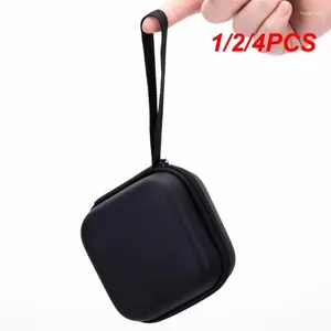 Sacos de armazenamento 1/2/4pcs fone de ouvido titular caso zíper saco rígido portátil bolsa eva à prova dwaterproof água usb cabo organizador fone de ouvido