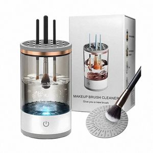 usb Charging Electric Makeup Brush Cleaner Machine: 3-in-1 Quick Dry Automatic Cosmetic Brush Cleaning Tool i4wp#