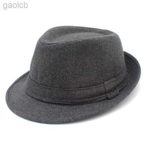 Chapéus de aba larga Chapéus de balde Chapéu Fedora chapéu de lã de feltro chapéu quente de inverno clássico chapéu Panamá chapéu de jazz masculino chapéu de cavalheiro chapéu de aba curta Derby Trilby Fedora 24323