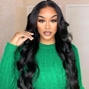 Peruvian 130 Density Body Wave 13x4 Hd Lace Front Wig 14 Inch Loose Wave 360 Lace Frontal Wig Simulation Human Hair Wigs Pre Plucked