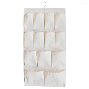 Storage Bags Promotion! Double-Sided Wall Hanging Door Underwear Organizer Waterproof Bedroom Closet Toy Key Home Office Contain