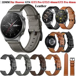 시계 밴드 Huawei Watch GT 4/2/3 SE/Pro/2E/GT2 46mm 2E 가죽 팔찌 GT3 Pro 46mm 브레이슬릿 24323