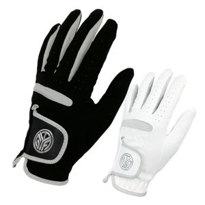 Gloves 1 Pcs Men's Micro Soft Fiber Golf Glove Left Hand Right Hand Breathable Wearresistant White Black Guantes De Golf 2227 Yards