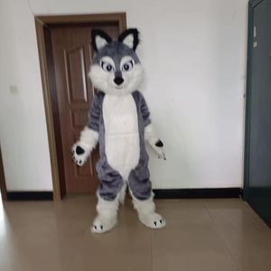 2024 Super Cute gray wolf Mascot Costume theme fancy dress Christmas costume Halloween Mascot Costume