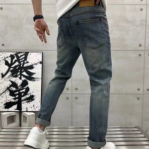 Jeans men, micro span slim-fit version, good elasticity, version fashion-9001