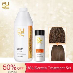 Trattamenti PURC 8% Formlain Brasiliana cheratina di cheratina Set di capelli Care SCLAP RIPARAZIONE SCHAMPIO SHAMPOO RIDUZIONE DI RIDUZIONE DI KERATIN