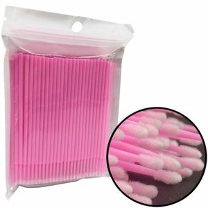 micro Cott Swab Brush Disposable Applicator Swab for Eyel Extensi Mascara Brush Eye Makeup Glue Remove Tool Accories p9XX#