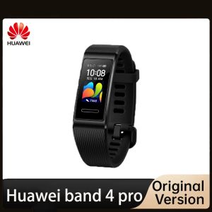 Устройства оригинал Huawei Band 4 Pro Smart Band Oxygen 0,95 '' AMOLED SCEER -сердечный ритм Tracker Tracker GPS Мониторинг Sleep Smentling Smartband