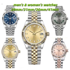 N01 Movement Watch High Quality Men's and Women's Watch 31mm 36mm 41mm Mechanical Movement 28mm Quartz Movement 904 Steel Chain Sapphire Mirror Waterproof 22