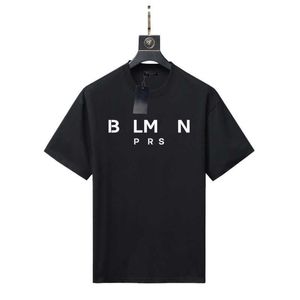 Homens camisetas Mens Designer Band Camisetas Moda Preto Branco Manga Curta Luxo Carta Padrão T-shirt 2024 Nova Camiseta