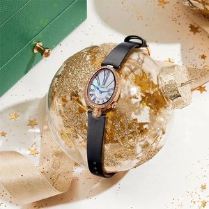 Zegarek Rocos Kobiety oglądają wysokiej jakości modny owalny kwarcowy zegarek na nadgarstek skórzany wodoodporny dla R0233