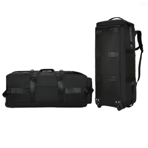 Sacos de armazenamento Expansível Dobrável Bagagem Multifuncional Mala de Viagem Duffel Bag Bolsa Conversível ou Mochila Grande