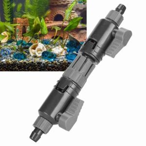 Zubehör externe hängende Wasserpumpe, Aquarium -Wassersteuerventil, Fischtankschlauchrohr, Schnellfreisetzung, Doppelhahnanschluss, Filter