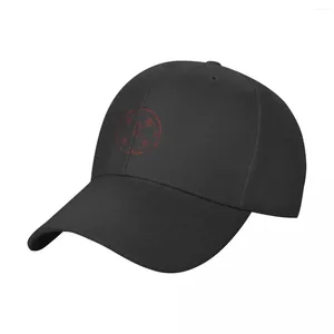 Top Caps Bael Sigil Siyah ve Kırmızı Goetia Anahtar Seal Gizli Sembol Beyzbol Kapağı Rugby Şapkası Kadın Şapkaları Erkekler