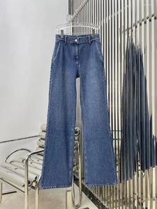 Calça Feminina Jeans Casual Cintura Alta Para O Verão