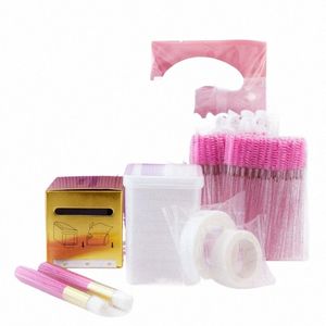 song LASHES Wipe Clean Cott Eyel Brush Eyepach Tape glue ring plastic wrap for eyel extensis make up tool cleaner Q2by#