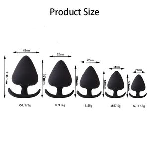 5 Sizes Anal Plug Trainer Dildo Massage Prostate Stimulator For Men Women Butt Plugs Sex Toys Couples SM Adults 18 240312