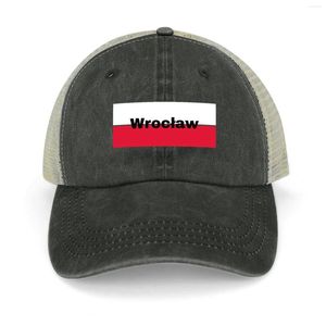 Boll Caps Wroclaw Polen Polish Cities Polska Cowboy Hat Rave Hard Sunscreen Baseball for Men Women's