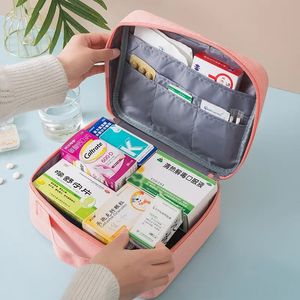 2024 Large-Capacity Thickened Medicine Box Layered Family First Aid Kit Medicine Boxes Medicine Cabinet Portable Fabric Storage Bag
