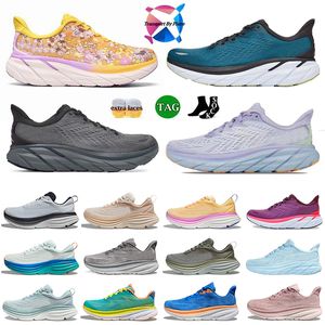 Classic H One One Runng Shoes Bondi 8 8S Clifton Carbon X2 Sneakers Män kvinnor accepterade onlinebutik Athletic Og Trainers Platform Shoe Walking Jogging 36-45