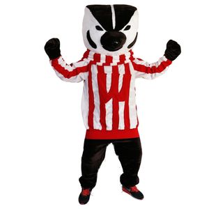 Super Cute Badger Mascot Costumes Halloween Dog Mascot Character Holiday Head Fancy Party Costume Adult Size Birthday