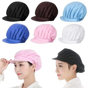 Berets Catering Hair Nets El Restaurant Canteen Chef Cap Cook Hat Bandage Adjustable Work Wear Food Service