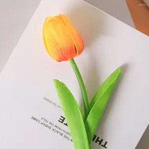 Decorative Flowers Realistic Tulip Branch Home Decor Flower Artificial Branches For Wedding Set Of 10 Faux