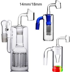 14mm 18mm armträd perc askfångare matris rökande samlare glas bongs bubbler hookah dab rig vatten rörtillbehör