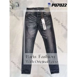 Erkekler Kot Purple Jeans denim pantolonlar erkek mor kot tasarımcı jean erkekler pantolon üst düzey düz tasarım retro sokak kıyafetleri gündelik eşofmanlar 247