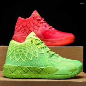 Buty do koszykówki marka mandarynki kaczki czerwone zielone trampki oddychające buty sportowe trenowanie trenerów sportowych koszyk
