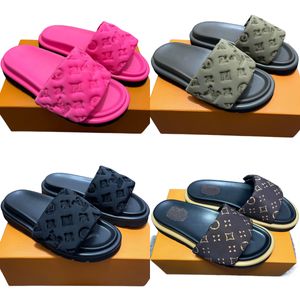 Luxus Designer Mule Frau Tasman Tazz Slipper Braun Mann Flache Sandalen Komfort Strand Pool Slider Haut Frauen Kissen Sexy Damen Scuffs Schuhe mit Original Box 35-46