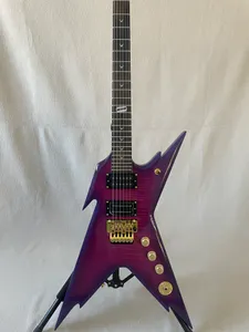 Özel Razorback DCR Siyah Diş Sınırlı Elektro Gitar 6 String