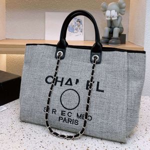 Bolsas Carta praia Luxo CC Totes Handbag Fashion Canvas Bag Tote feminino CH Feminino Bolsas de Designer Bordadas Ladies Compras Cruzada Mochila Cruzada WD49