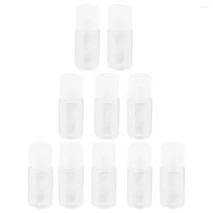 Garrafas de armazenamento 24 Pcs 10ml Flip Top Bottle Travel Higiene Pessoal Loção Maquiagem Dispensadores Shampoo