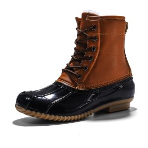 Stivali stivali da donna stivali anatra di moda scarpe inverno autunno donna esterno stivali da pioggia bassa caviglia caviglia con bottini comodi