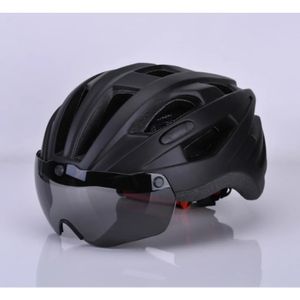 Capacetes de ciclismo elegantes triatlo capacete de luz traseira segura com óculos magnéticos capacete de bicicleta de estrada de corrida