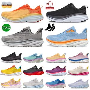 Free People Bondi 8 Running Shoes Womens Clifton 9 Rosa Carbono x 2 Gelo Azul Preto Branco Nuvem Verão Canção Névoa Tênis Retros Andando Tênis Ao Ar Livre Homens Mulheres