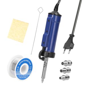 Tips Automatic Electric Desoldering Pump Suction Tin Vacuum Removal Pump Tool Electric Solder Tin Sucker Solder Iron Desolder Gun